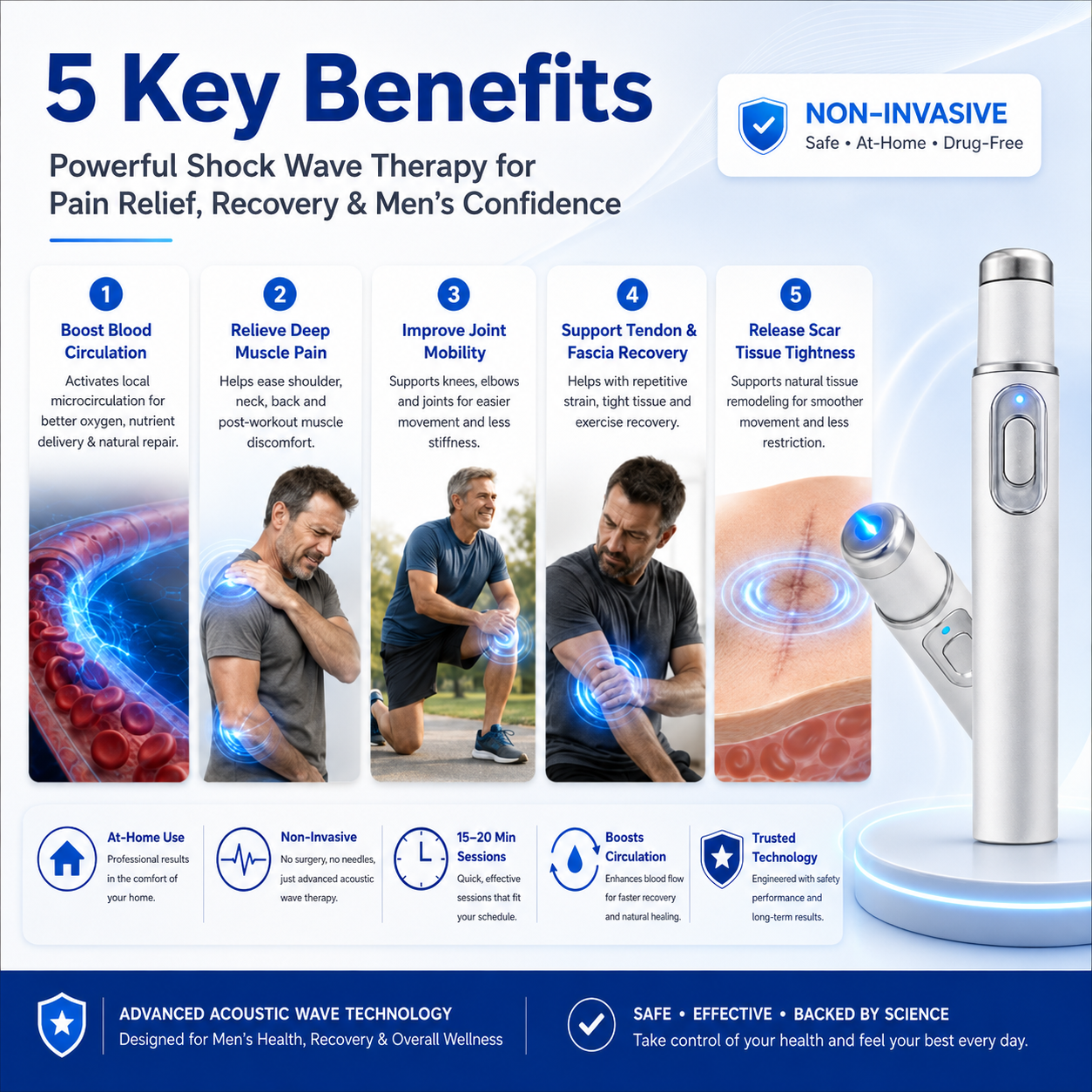 Ultrasonic Shock Wave Massager