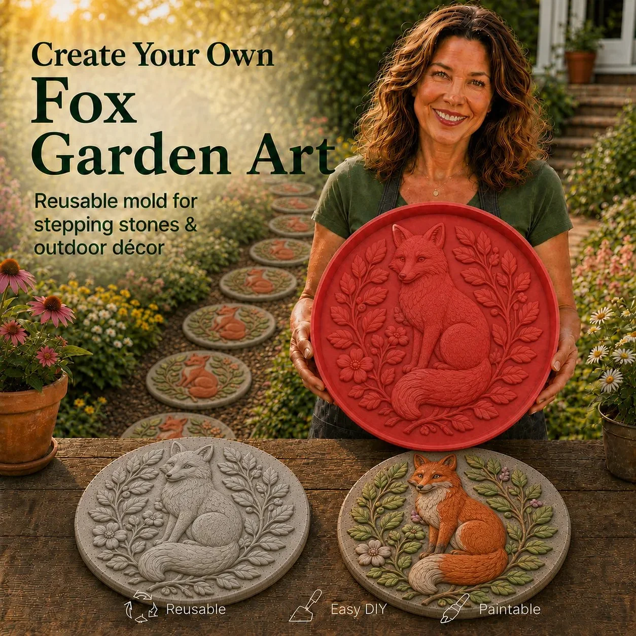 Garden Art Stepping Stone Mold