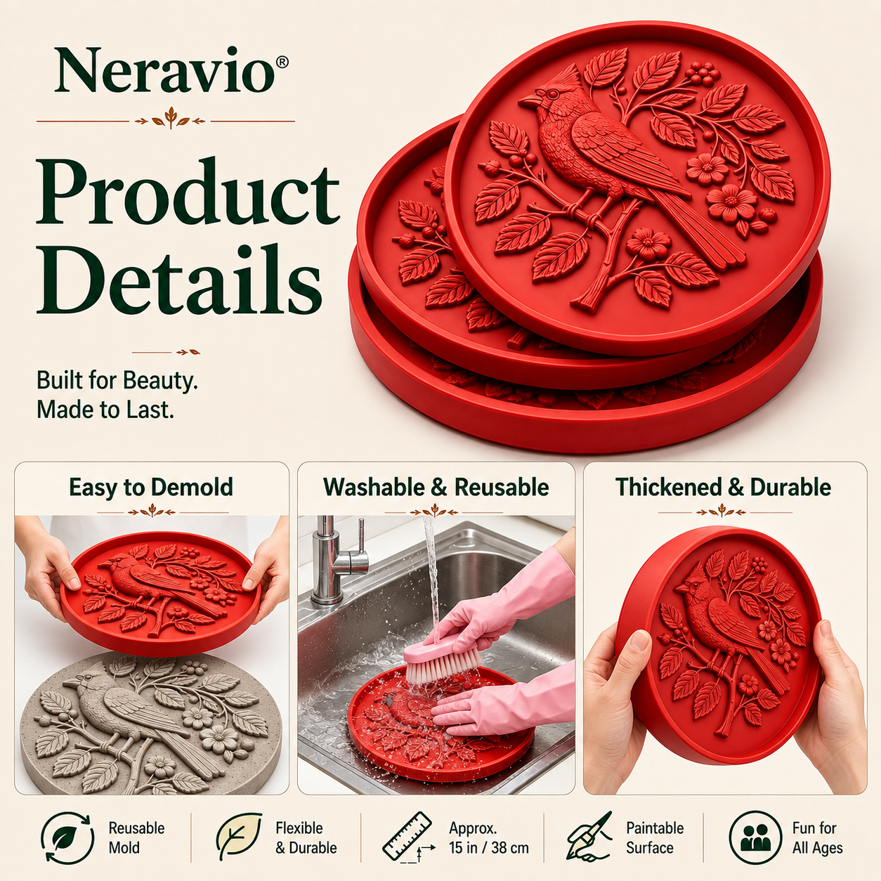 Garden Art Stepping Stone Mold