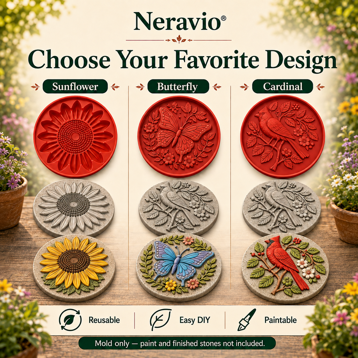 Garden Art Stepping Stone Mold