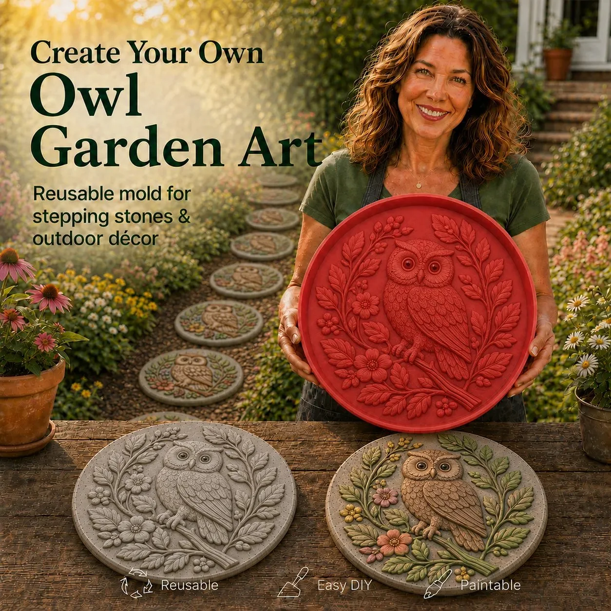 Garden Art Stepping Stone Mold